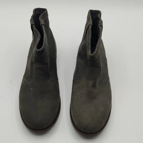 Camper Green Leather Ankle Booties - Picture 2 of 5